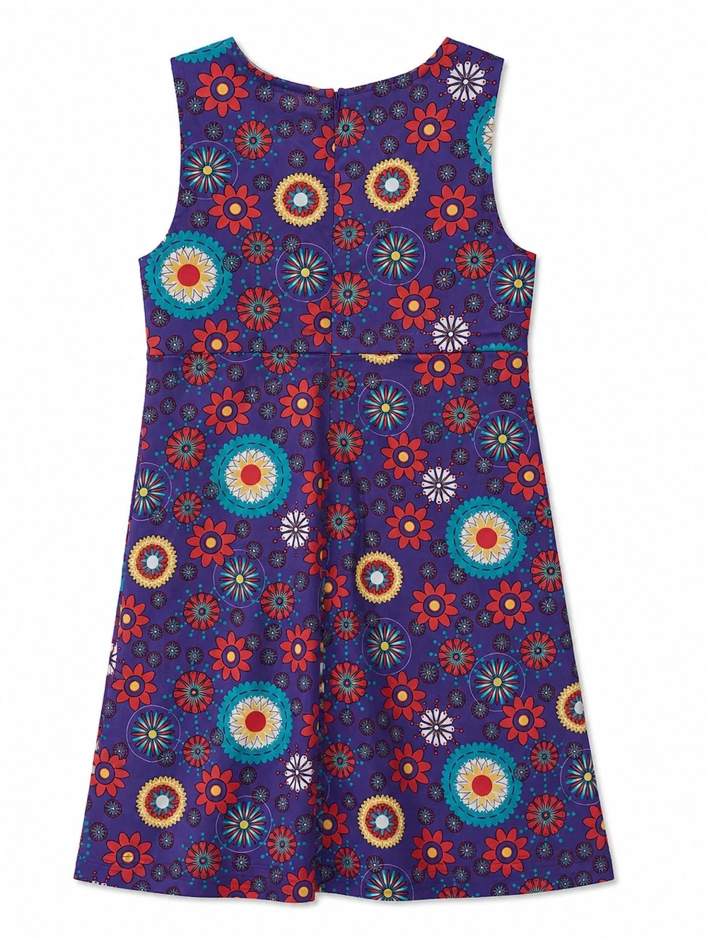 J. Khaki Retro Floral Sleeveless Dress | Girls 10